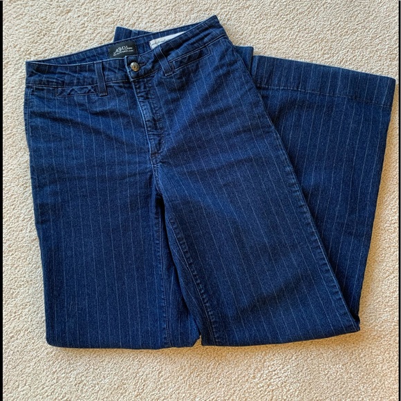 High waisted dark denim NYMJ trousers
